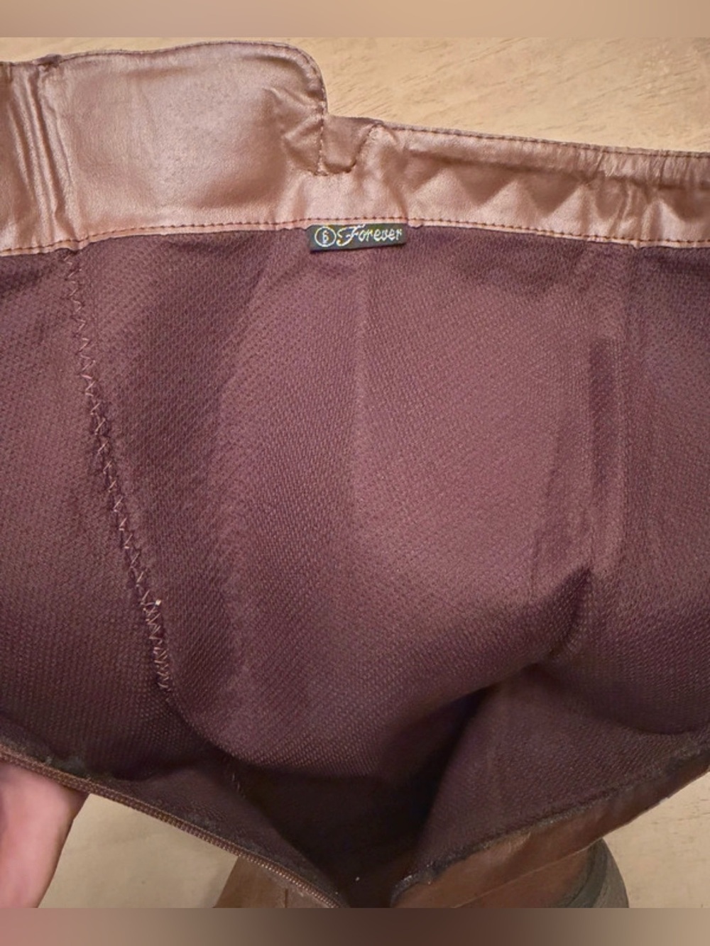 Women’s Forver Link Brown Knee High Boots - Picture 4 of 4